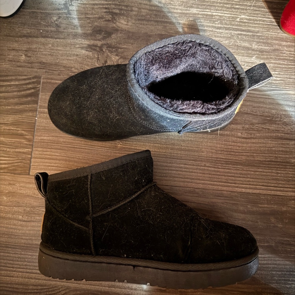 Black Suede Ankle Boots